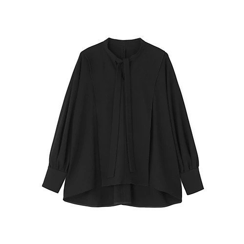 【アドーア/ADORE】のバックサテンジョーゼットブラウス インテリア・キッズ・メンズ・レディースファッション・服の通販 founy(ファニー) 　ファッション　Fashion　レディースファッション　Fashion for Women　トップス・カットソー　Cut & Sew Tops　シャツ・ブラウス・オフィスカジュアル　Elegant Blouses & Button-Ups　バッグ　Bags　スタンダード　Standard, Basic　ブラック|ID: prp329100004794666 ipo3291000000034788230