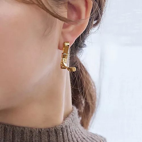 【フィービィー/phoebe】のニュアンスリボンピアス ゴールド 人気、トレンドファッション・服の通販 founy(ファニー) ファッション Fashion レディースファッション Fashion for Women フォルム Silhouette, Form モチーフ Motif, Design Theme リボン Ribbon, Bow ビジネス 仕事 通勤 Business / Work / Commuting other-3|ID: prp329100004794671 ipo3291000000034788274