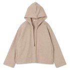 【プレインピープル/PLAIN PEOPLE】のマットフィニッシュウールジャージフーディ オフ|ID:prp329100004796182