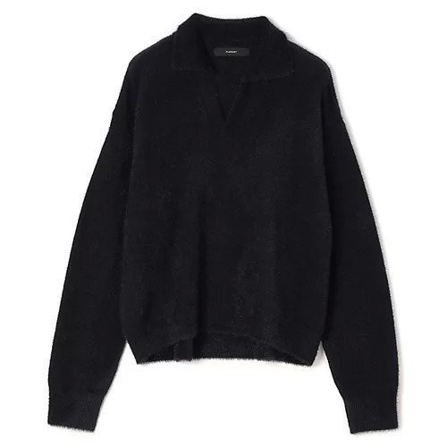 【フローレント/FLORENT】のMINKY SKIPPER KNIT インテリア・キッズ・メンズ・レディースファッション・服の通販 founy(ファニー) ファッション Fashion レディースファッション Fashion for Women トップス・カットソー Cut & Sew Tops ニット Knit Tops & Sweaters スキッパー Skipper, Open Collar デコルテ Décolleté, Neckline BLACK|ID: prp329100004796183 ipo3291000000034796861