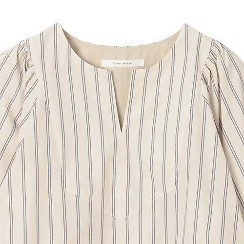 【プレインピープル/PLAIN PEOPLE】のコットンラチネ・タイプライターストライプギャザーブラウス 人気、トレンドファッション・服の通販 founy(ファニー) ファッション Fashion レディースファッション Fashion for Women トップス・カットソー Cut & Sew Tops シャツ・ブラウス・オフィスカジュアル Elegant Blouses & Button-Ups おすすめ Recommended / Our Picks ウォーム Warm Fabric ギャザー Gathered, Ruffled サテン Satin, Glossy Fabric ストライプ Stripe, Striped Pattern ストレッチ Stretch, Stretchy Fabric タイプライター Typewriter Fabric, Crisp Cotton フロント Front, Front Design ヨーク Yoke, Yoke Design 洗える Machine Washable other-3|ID: prp329100004796187 ipo3291000000034796892