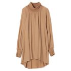 【プレインピープル/PLAIN PEOPLE】のバンデーラ天竺ギャザーチュニック ベージュ|ID: prp329100004796190 ipo3291000000034796907