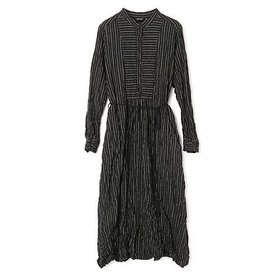 【パドカレ/pas de calais】 25AWドビーストライプOP人気、トレンドファッション・服の通販 founy(ファニー) ファッション Fashion レディースファッション Fashion for Women ワンピース Dresses 2025年 2025 2025-2026秋冬・A/W Autumn/Winter 2025–26 AW25–26 フロント Front, Front Design ヨーク Yoke, Yoke Design |ID:prp329100004796191