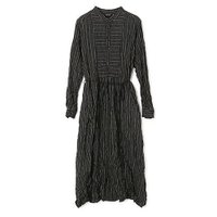 【パドカレ/pas de calais】の25AWドビーストライプOP 人気、トレンドファッション・服の通販 founy(ファニー) ファッション Fashion レディースファッション Fashion for Women ワンピース Dresses 2025年 2025 2025-2026秋冬・A/W Autumn/Winter 2025–26 AW25–26 フロント Front, Front Design ヨーク Yoke, Yoke Design |ID:prp329100004796191