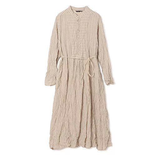 【パドカレ/pas de calais】の25AWドビーストライプOP インテリア・キッズ・メンズ・レディースファッション・服の通販 founy(ファニー) 　ファッション　Fashion　レディースファッション　Fashion for Women　ワンピース　Dresses　2025年　2025　2025-2026秋冬・A/W　Autumn/Winter 2025–26 AW25–26　フロント　Front, Front Design　ヨーク　Yoke, Yoke Design　アイボリー|ID: prp329100004796191 ipo3291000000034796912