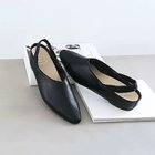 【エンチャンテッド/enchanted】のギャザースリングバックミュールシューズ ブラック|ID:prp329100004796199