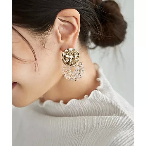 【スタイルデリ/STYLE DELI】のテクスチャープレートとクリアビーズのピアス 人気、トレンドファッション・服の通販 founy(ファニー) ファッション Fashion レディースファッション Fashion for Women 春 Spring ガラス Glass, Glassware 軽量 Lightweight, Ultra Light スポーツ Sports, Activewear タオル Towel, Bath Towel テクスチャー Texture, Textured Fabric ハンド Hand, Handmade パーカー Hoodie, Parka プレート Plate, Dish A/W・秋冬 Autumn/Winter S/S・春夏 SS, Spring/Summer, Warm Season 夏 Summer other-2|ID: prp329100004796201 ipo3291000000034796974