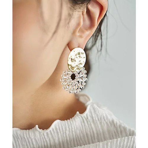 【スタイルデリ/STYLE DELI】のテクスチャープレートとクリアビーズのピアス 人気、トレンドファッション・服の通販 founy(ファニー) ファッション Fashion レディースファッション Fashion for Women 春 Spring ガラス Glass, Glassware 軽量 Lightweight, Ultra Light スポーツ Sports, Activewear タオル Towel, Bath Towel テクスチャー Texture, Textured Fabric ハンド Hand, Handmade パーカー Hoodie, Parka プレート Plate, Dish A/W・秋冬 Autumn/Winter S/S・春夏 SS, Spring/Summer, Warm Season 夏 Summer other-3|ID: prp329100004796201 ipo3291000000034796975