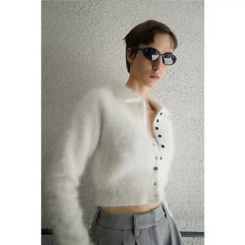 【クラネ/CLANE】のANGORA SHORT KNIT CARDIGAN 人気、トレンドファッション・服の通販 founy(ファニー) ファッション Fashion レディースファッション Fashion for Women トップス・カットソー Cut & Sew Tops ニット Knit Tops & Sweaters カーディガン・羽織り Layered Style Cardigans アンゴラ Angora Knitwear インナー Innerwear カーディガン Cardigan, Knitwear コンパクト Compact, Small Size ストレッチ Stretch, Stretchy Fabric バランス Balance, Style Balance ボトム Bottoms, Lower Wear ワイド Wide, Wide Fit おすすめ Recommended / Our Picks other-2|ID: prp329100004797245 ipo3291000000034806216