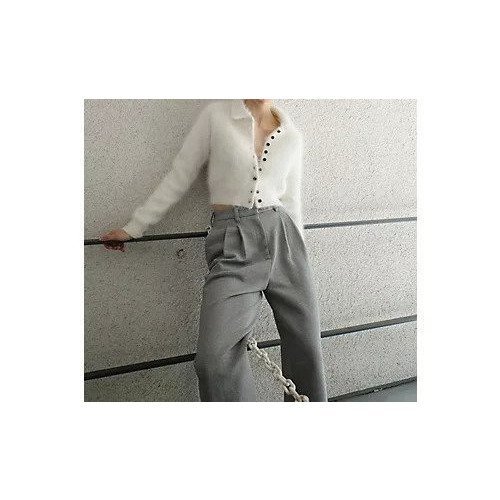 【クラネ/CLANE】のANGORA SHORT KNIT CARDIGAN 人気、トレンドファッション・服の通販 founy(ファニー) ファッション Fashion レディースファッション Fashion for Women トップス・カットソー Cut & Sew Tops ニット Knit Tops & Sweaters カーディガン・羽織り Layered Style Cardigans アンゴラ Angora Knitwear インナー Innerwear カーディガン Cardigan, Knitwear コンパクト Compact, Small Size ストレッチ Stretch, Stretchy Fabric バランス Balance, Style Balance ボトム Bottoms, Lower Wear ワイド Wide, Wide Fit おすすめ Recommended / Our Picks other-3|ID: prp329100004797245 ipo3291000000034806218