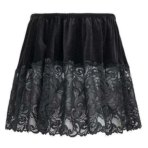 【ブラデリスニューヨークピース/BRADELIS New York peace】のちょい足しペプラムスカート25 インテリア・キッズ・メンズ・レディースファッション・服の通販 founy(ファニー) 　ファッション　Fashion　レディースファッション　Fashion for Women　スカート　Skirts　エレガント 上品　Elegant　カーディガン　Cardigan, Knitwear　ギャザー　Gathered, Ruffled　ストレッチ　Stretch, Stretchy Fabric　セットアップ　Set-Up, Coordinated Outfit　なめらか　Smooth, Silky Texture　フレア　Flare, Flared　ベロア　Velour, Soft Velvet　ペプラム　Peplum, Flared Hem　ボタニカル　Botanical, Floral Pattern　ラグジュアリー　Luxury, Elegant　リーフ　Leaf, Botanical Leaf　レース　Lace, Lace Fabric　おすすめ　Recommended / Our Picks　ブラック|ID: prp329100004797259 ipo3291000000034806330