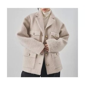 【ウィムガゼット/Whim Gazette】 シャギーサファリジャケット人気、トレンドファッション・服の通販 founy(ファニー) ファッション Fashion レディースファッション Fashion for Women アウター Coat / Outerwear Collection レディースジャケット・軽アウター Jackets 2025年 2025 2025-2026秋冬・A/W Autumn/Winter 2025–26 AW25–26 ウォーム Warm Fabric エアリー Airy Texture ジャケット Jacket, Outerwear スマート Smart, Elegant メタル Metal, Metal Parts ラグジュアリー Luxury, Elegant ループ Loop, Loop Knit |ID:prp329100004797282