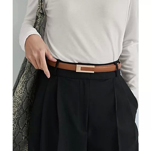 【スタイルデリ/STYLE DELI】の【DELI by】スクエアバックルリアルレザーベルト インテリア・キッズ・メンズ・レディースファッション・服の通販 founy(ファニー) https://founy.com/ ファッション Fashion レディースファッション Fashion for Women バッグ Bags ベルト&ウエストマーク Belts & Waist Accessories スクエア Square, Square Shape |ID: prp329100004797414 ipo3291000000034807399