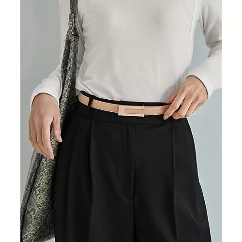 【スタイルデリ/STYLE DELI】の【DELI by】スクエアバックルリアルレザーベルト インテリア・キッズ・メンズ・レディースファッション・服の通販 founy(ファニー) ファッション Fashion レディースファッション Fashion for Women バッグ Bags ベルト&ウエストマーク Belts & Waist Accessories スクエア Square, Square Shape ベージュ|ID: prp329100004797414 ipo3291000000034807404