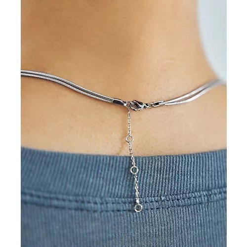 【スタイルデリ/STYLE DELI】の【DELI by】ノットデザインダブルラインネックレス 人気、トレンドファッション・服の通販 founy(ファニー) ファッション Fashion レディースファッション Fashion for Women ジュエリー Jewelry ネックレス Necklaces & Pendants 軽量 Lightweight, Ultra Light シルバー Silver, Metallic Silver シンプル Simple, Minimal ダブル Double, Double-Breasted ネックレス Necklace, Pendant Necklace モチーフ Motif, Design Theme エレガント 上品 Elegant other-3|ID: prp329100004797419 ipo3291000000034807426