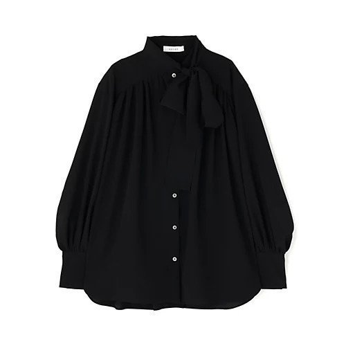 【アドーア/ADORE】のドライタッチツイルブラウス インテリア・キッズ・メンズ・レディースファッション・服の通販 founy(ファニー) 　ファッション　Fashion　レディースファッション　Fashion for Women　トップス・カットソー　Cut & Sew Tops　シャツ・ブラウス・オフィスカジュアル　Elegant Blouses & Button-Ups　スタンダード　Standard, Basic　ブラック|ID: prp329100004798570 ipo3291000000034816496