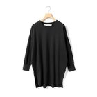 【ミディウミ/MidiUmi】のニットチュニックプルオーバー 人気、トレンドファッション・服の通販 founy(ファニー) ファッション Fashion レディースファッション Fashion for Women トップス・カットソー Cut & Sew Tops ニット Knit Tops & Sweaters カジュアルプルオーバー・ニットトップス Pullovers & Knit Tops / Casual Pullovers シルケット Silket, Silky Cotton スリット Slit, Slit Detail チュニック Tunic, Long Top thumbnail ブラック|ID: prp329100004798572 ipo3291000000035828733