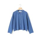 【ミディウミ/MidiUmi】のニットシャツカーディガン 人気、トレンドファッション・服の通販 founy(ファニー) ファッション Fashion レディースファッション Fashion for Women トップス・カットソー Cut & Sew Tops ニット Knit Tops & Sweaters カーディガン・羽織り Layered Style Cardigans シャツ・ブラウス・オフィスカジュアル Elegant Blouses & Button-Ups シルケット Silket, Silky Cotton フロント Front, Front Design thumbnail ブルー|ID: prp329100004798573 ipo3291000000034816529