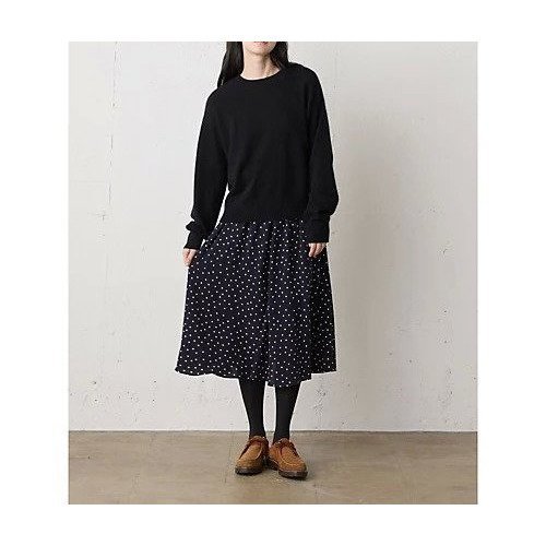 【ミディウミ/MidiUmi】のIPEKERプリントドットスカート 人気、トレンドファッション・服の通販 founy(ファニー) 　ファッション　Fashion　レディースファッション　Fashion for Women　スカート　Skirts　おすすめ　Recommended / Our Picks　とろみ　Fluid, Flowy Fabric　シルク　Silk, 100% Silk　タイツ　Tights, Legwear　ドット　Polka Dot, Dot Pattern　フレア　Flare, Flared　プリント　Print, Printed Pattern　ミドル　Middle Length, Mid Height　リラックス　Relax, Relaxed Fit　エレガント 上品　Elegant　other-2|ID: prp329100004798582 ipo3291000000034816594