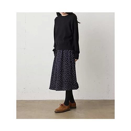 【ミディウミ/MidiUmi】のIPEKERプリントドットスカート 人気、トレンドファッション・服の通販 founy(ファニー) 　ファッション　Fashion　レディースファッション　Fashion for Women　スカート　Skirts　おすすめ　Recommended / Our Picks　とろみ　Fluid, Flowy Fabric　シルク　Silk, 100% Silk　タイツ　Tights, Legwear　ドット　Polka Dot, Dot Pattern　フレア　Flare, Flared　プリント　Print, Printed Pattern　ミドル　Middle Length, Mid Height　リラックス　Relax, Relaxed Fit　エレガント 上品　Elegant　other-3|ID: prp329100004798582 ipo3291000000034816596