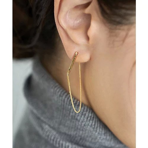 【スタイルデリ/STYLE DELI】の前後がチェーンで繋がるピアス インテリア・キッズ・メンズ・レディースファッション・服の通販 founy(ファニー) https://founy.com/ ファッション Fashion レディースファッション Fashion for Women スポーツ Sports, Activewear タオル Towel, Bath Towel チェーン Chain, Chain Strap ハンド Hand, Handmade メタル Metal, Metal Parts |ID: prp329100004798601 ipo3291000000034816739