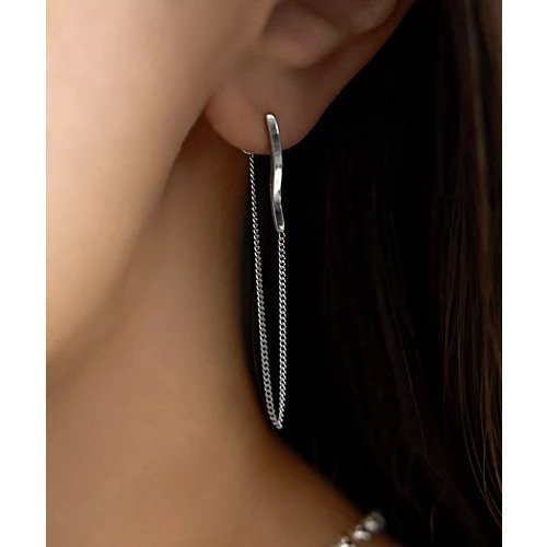 【スタイルデリ/STYLE DELI】の前後がチェーンで繋がるピアス インテリア・キッズ・メンズ・レディースファッション・服の通販 founy(ファニー) ファッション Fashion レディースファッション Fashion for Women スポーツ Sports, Activewear タオル Towel, Bath Towel チェーン Chain, Chain Strap ハンド Hand, Handmade メタル Metal, Metal Parts シルバー|ID: prp329100004798601 ipo3291000000034816742