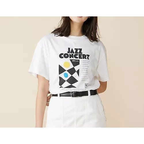 【シンゾーン/Shinzone】のJAZZ CONCERT TEE インテリア・キッズ・メンズ・レディースファッション・服の通販 founy(ファニー) ファッション Fashion レディースファッション Fashion for Women グラフィック Graphic, Graphic Design プリント Print, Printed Pattern WHITE|ID: prp329100004800048 ipo3291000000034825298