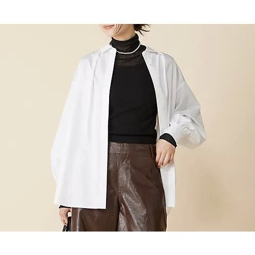 【シンゾーン/Shinzone】のSMALL COLLAR SHIRT インテリア・キッズ・メンズ・レディースファッション・服の通販 founy(ファニー) ファッション Fashion レディースファッション Fashion for Women トップス・カットソー Cut & Sew Tops シャツ・ブラウス・オフィスカジュアル Elegant Blouses & Button-Ups なめらか Smooth, Silky Texture インナー Innerwear サテン Satin, Glossy Fabric ジャケット Jacket, Outerwear エレガント 上品 Elegant WHITE|ID: prp329100004800053 ipo3291000000034825341