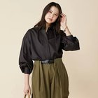 【シンゾーン/Shinzone】のSMALL COLLAR SHIRT 人気、トレンドファッション・服の通販 founy(ファニー) ファッション Fashion レディースファッション Fashion for Women トップス・カットソー Cut & Sew Tops シャツ・ブラウス・オフィスカジュアル Elegant Blouses & Button-Ups なめらか Smooth, Silky Texture インナー Innerwear サテン Satin, Glossy Fabric ジャケット Jacket, Outerwear エレガント 上品 Elegant thumbnail BLACK|ID: prp329100004800053 ipo3291000000035655884