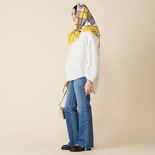 【シンゾーン/Shinzone】のLACE-UP BLOUSE 人気、トレンドファッション・服の通販 founy(ファニー) 　ファッション　Fashion　レディースファッション　Fashion for Women　ギャザー　Gathered, Ruffled　チュニック　Tunic, Long Top　デニム　Denim, Jeans Material　レース　Lace, Lace Fabric　other-3|ID: prp329100004800055 ipo3291000000035316940