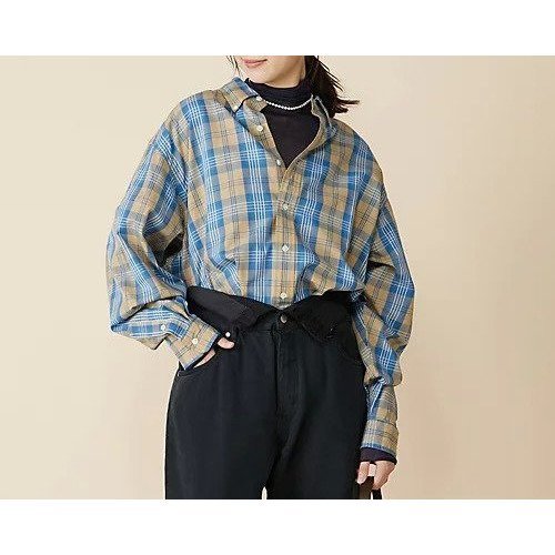 【ザシンゾーン/THE Shinzone】のCHECK DADDY SHIRT インテリア・キッズ・メンズ・レディースファッション・服の通販 founy(ファニー) https://founy.com/ ファッション Fashion レディースファッション Fashion for Women トップス・カットソー Cut & Sew Tops シャツ・ブラウス・オフィスカジュアル Elegant Blouses & Button-Ups チェック Check, Plaid, Tartan デニム Denim, Jeans Material エレガント 上品 Elegant 定番 Standard, Basic Item 春 Spring 羽織 Haori, Light Jacket |ID: prp329100004800060 ipo3291000000036282754