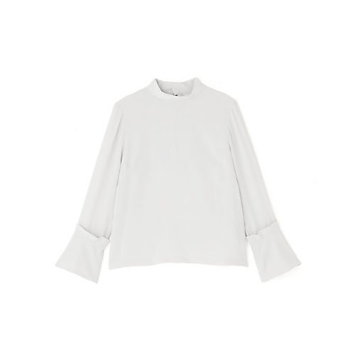 【アドーア/ADORE】のパウダリーアムンゼンブラウス インテリア・キッズ・メンズ・レディースファッション・服の通販 founy(ファニー) 　ファッション　Fashion　レディースファッション　Fashion for Women　トップス・カットソー　Cut & Sew Tops　シャツ・ブラウス・オフィスカジュアル　Elegant Blouses & Button-Ups　スタンダード　Standard, Basic　グレー|ID: prp329100004800063 ipo3291000000034825411