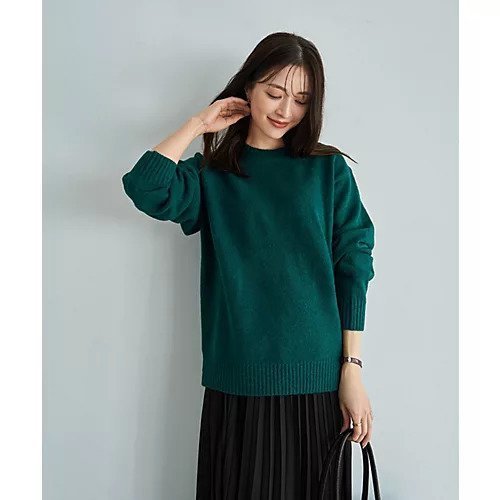 【スタイルデリ/STYLE DELI】のウール混クルーネックニットプルオーバー 人気、トレンドファッション・服の通販 founy(ファニー) 　ファッション　Fashion　レディースファッション　Fashion for Women　トップス・カットソー　Cut & Sew Tops　ニット　Knit Tops & Sweaters　カジュアルプルオーバー・ニットトップス　Pullovers & Knit Tops / Casual Pullovers　シンプル　Simple, Minimal　ストレート　Straight, Straight Cut　スリット　Slit, Slit Detail　長袖　Long Sleeve, Full Sleeve　フォルム　Silhouette, Form　other-3|ID: prp329100004800068 ipo3291000000034825459