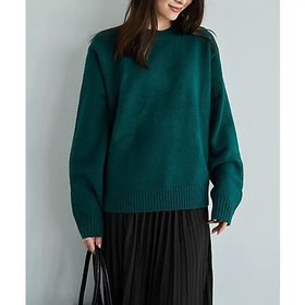 【スタイルデリ/STYLE DELI】のウール混クルーネックニットプルオーバー 人気、トレンドファッション・服の通販 founy(ファニー) ファッション Fashion レディースファッション Fashion for Women トップス・カットソー Cut & Sew Tops ニット Knit Tops & Sweaters カジュアルプルオーバー・ニットトップス Pullovers & Knit Tops / Casual Pullovers シンプル Simple, Minimal ストレート Straight, Straight Cut スリット Slit, Slit Detail 長袖 Long Sleeve, Full Sleeve フォルム Silhouette, Form |ID:prp329100004800068