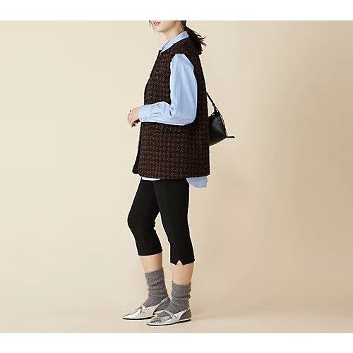 【シンゾーン/Shinzone】のKNIT GEORGETTE SHORT LEGGINGS 人気、トレンドファッション・服の通販 founy(ファニー) 　ファッション　Fashion　レディースファッション　Fashion for Women　トップス・カットソー　Cut & Sew Tops　ニット　Knit Tops & Sweaters　レギンス　Leggings & Stretch Pants　おすすめ　Recommended / Our Picks　ショート　Short, Short Length　ヨーク　Yoke, Yoke Design　other-3|ID: prp329100004800096 ipo3291000000034825693
