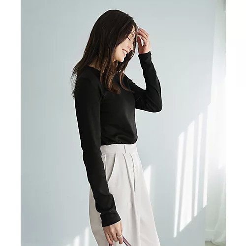 【スタイルデリ/STYLE DELI】のシンプルなフラットカットソートップス 人気、トレンドファッション・服の通販 founy(ファニー) 　ファッション　Fashion　レディースファッション　Fashion for Women　トップス・カットソー　Cut & Sew Tops　カットソー・ベーシックTシャツ　Cut-and-Sewn Tops / Stretch Tees & Basics　イエロー　Yellow　インナー　Innerwear　カットソー　Cut and Sewn Top　シンプル　Simple, Minimal　ジャケット　Jacket, Outerwear　スウェット / スエット　Sweatshirt, Sweatwear　ストレート　Straight, Straight Cut　スリット　Slit, Slit Detail　定番　Standard, Basic Item　なめらか　Smooth, Silky Texture　長袖　Long Sleeve, Full Sleeve　フィット　Fit, Slim Fit　フラット　Flat, Flat Shoes　other-3|ID: prp329100004800211 ipo3291000000036304052