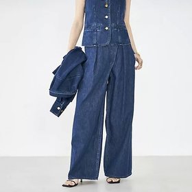 【リエミラー/Rie Miller】 【RM denim】リネン混ラップワイドパンツ人気、トレンドファッション・服の通販 founy(ファニー) ファッション Fashion レディースファッション Fashion for Women パンツ Pants & Trousers 2026年 2026 おすすめ Recommended / Our Picks ジャケット Jacket, Outerwear トレンド Trend, Trending Now リネン Linen, Linen Fabric 夏 Summer |ID:prp329100004800218