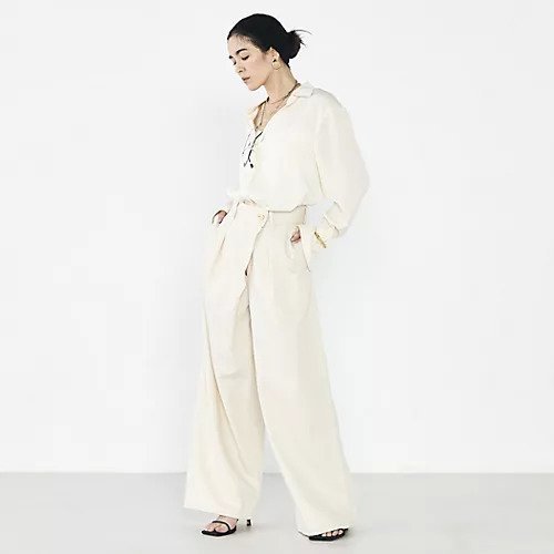 【リエミラー/Rie Miller】の【RM denim】リネン混ラップワイドパンツ 人気、トレンドファッション・服の通販 founy(ファニー) 　ファッション　Fashion　レディースファッション　Fashion for Women　パンツ　Pants & Trousers　2026年　2026　おすすめ　Recommended / Our Picks　ジャケット　Jacket, Outerwear　トレンド　Trend, Trending Now　リネン　Linen, Linen Fabric　夏　Summer　other-3|ID: prp329100004800218 ipo3291000000034826729