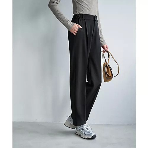 【スタイルデリ/STYLE DELI】のストレッチツイルBASICタックパンツ 人気、トレンドファッション・服の通販 founy(ファニー) 　ファッション　Fashion　レディースファッション　Fashion for Women　パンツ　Pants & Trousers　くるぶし　Ankle-Length　シンプル　Simple, Minimal　ジャケット　Jacket, Outerwear　スニーカー　Sneakers, Trainers　スリット　Slit, Slit Detail　ソックス　Socks, Hosiery　テーパード　Tapered, Tapered Pants　定番　Standard, Basic Item　フェイク　Faux, Fake　フロント　Front, Front Design　ベーシック　Basic, Essential　ポケット　Pocket, Pocket Detail　ループ　Loop, Loop Knit　ワイド　Wide, Wide Fit　冬　Winter / This Winter　other-2|ID: prp329100004800223 ipo3291000000034826747