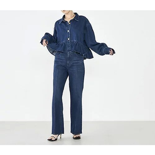 【リエミラー/Rie Miller】の【RM denim】センタープレスデニム 人気、トレンドファッション・服の通販 founy(ファニー) ファッション Fashion レディースファッション Fashion for Women 2026年 2026 おすすめ Recommended / Our Picks ジャケット Jacket, Outerwear センター Center, Center Line デニム Denim, Jeans Material フレア Flare, Flared ポケット Pocket, Pocket Detail other-2|ID: prp329100004800229 ipo3291000000034826781