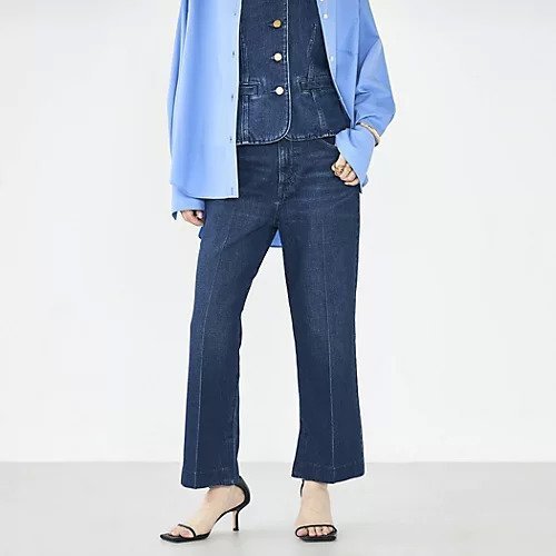 【リエミラー/Rie Miller】の【RM denim】スリットクロップドセンタープレスデニム 人気、トレンドファッション・服の通販 founy(ファニー) ファッション Fashion レディースファッション Fashion for Women 2026年 2026 おすすめ Recommended / Our Picks ジャケット Jacket, Outerwear スリット Slit, Slit Detail センター Center, Center Line ポケット Pocket, Pocket Detail other-1|ID: prp329100004800231 ipo3291000000034826792