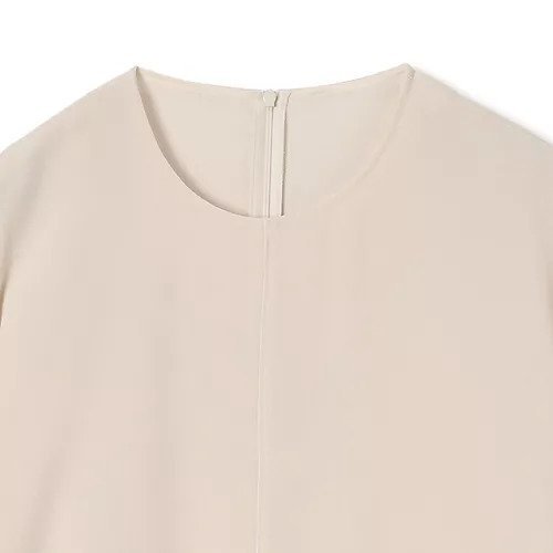 【プレインピープル/PLAIN PEOPLE】のバックサテンジョーゼットノーカラーブラウス 人気、トレンドファッション・服の通販 founy(ファニー) 　ファッション　Fashion　レディースファッション　Fashion for Women　トップス・カットソー　Cut & Sew Tops　シャツ・ブラウス・オフィスカジュアル　Elegant Blouses & Button-Ups　バッグ　Bags　おすすめ　Recommended / Our Picks　ショート　Short, Short Length　セットアップ　Set-Up, Coordinated Outfit　セーター　Sweater, Knitwear　定番　Standard, Basic Item　長袖　Long Sleeve, Full Sleeve　other-3|ID: prp329100004801356 ipo3291000000034835727