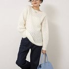 【ノーリーズソフィー/NOLLEY'S sophi】の【WALANCE/ワランス】wool mohair cable boatneck top オフホワイト|ID: prp329100004801369 ipo3291000000034835816