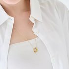 【フィービィー/phoebe】の【金属アレルギー対応】メタリックホースシューネックレス ステンレス/馬蹄/蹄鉄/ラッキーモチーフ/ギフト/プレゼント/大ぶり ゴールド|ID: prp329100004801392 ipo3291000000034836004