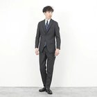 【ノーリーズ グッドマン/NOLLEY'S goodman / MEN】の《セットアップ》尾州ウールトロ セットアップスーツ 26SS チャコールグレー|ID: prp329100004801402 ipo3291000000034836067