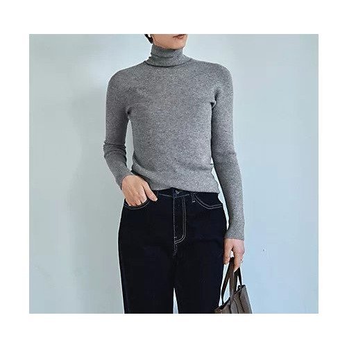 【スタイルデリ/STYLE DELI】のもっちりタートルリブニットトップス 人気、トレンドファッション・服の通販 founy(ファニー) 　ファッション　Fashion　レディースファッション　Fashion for Women　トップス・カットソー　Cut & Sew Tops　ニット　Knit Tops & Sweaters　イエロー　Yellow　インナー　Innerwear　カットソー　Cut and Sewn Top　シンプル　Simple, Minimal　ストレート　Straight, Straight Cut　スリット　Slit, Slit Detail　タートル　Turtleneck, Turtle Collar　タートルネック　Turtleneck, High Neck　定番　Standard, Basic Item　なめらか　Smooth, Silky Texture　長袖　Long Sleeve, Full Sleeve　フィット　Fit, Slim Fit　フォルム　Silhouette, Form　ベーシック　Basic, Essential　メランジ　Melange, Mixed Yarn　 other-1|ID: prp329100004802745 ipo3291000000035851076