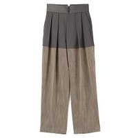 【シンメ/SINME】のバイカラータックパンツ 人気、トレンドファッション・服の通販 founy(ファニー) ファッション Fashion レディースファッション Fashion for Women パンツ Pants & Trousers フェミニン Feminine, Girly マニッシュ Mannish, Boyish ワイド Wide, Wide Fit 無地 Plain, Solid Color |ID:prp329100004805054