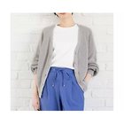 【エニー/ANY】のコットンVネックカーディガン 人気、トレンドファッション・服の通販 founy(ファニー) ファッション Fashion レディースファッション Fashion for Women トップス・カットソー Cut & Sew Tops カーディガン・羽織り Layered Style Cardigans Vネックトップス V-Neck Tops / V-Cut Neckline Shirts インナー Innerwear カーディガン Cardigan, Knitwear スリーブ Sleeve, Long Sleeve / Short Sleeve 畦 Ribbed Knit thumbnail グレー|ID: prp329100004806077 ipo3291000000036052356