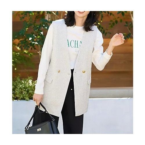 【エニー/ANY】のツィードライクブッチャージレ 人気、トレンドファッション・服の通販 founy(ファニー) ファッション Fashion レディースファッション Fashion for Women アウター Coat / Outerwear Collection トップス・カットソー Cut & Sew Tops ベスト&ジレ / 重ね着スタイル Vests & Gilets おすすめ Recommended / Our Picks クラシカル Classical, Vintage-Inspired ツイード Twill, Twill Weave トレンド Trend, Trending Now フロント Front, Front Design ポケット Pocket, Pocket Detail エレガント 上品 Elegant 人気 Popular, Best Seller other-2|ID: prp329100004806087 ipo3291000000034875003