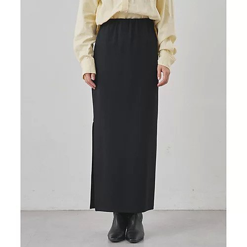 【ウィムガゼット/Whim Gazette】のストレッチジャージスカート インテリア・キッズ・メンズ・レディースファッション・服の通販 founy(ファニー) 　ファッション　Fashion　レディースファッション　Fashion for Women　スカート　Skirts　オレンジ　Orange　ギャザー　Gathered, Ruffled　シンプル　Simple, Minimal　ストレッチ　Stretch, Stretchy Fabric　スリット　Slit, Slit Detail　ベーシック　Basic, Essential　エレガント 上品　Elegant　2025年　2025　2025-2026秋冬・A/W　Autumn/Winter 2025–26 AW25–26　ブラック|ID: prp329100004806089 ipo3291000000034875038